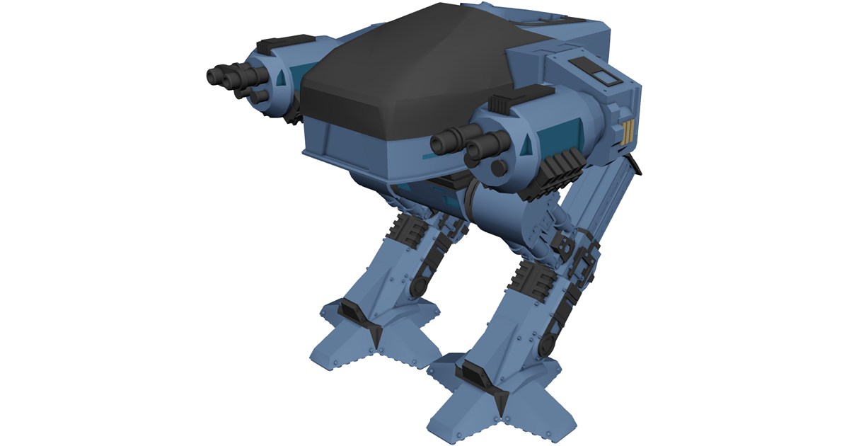 ED-209 Robot [Robocop] 3D Model - 3D CAD Browser