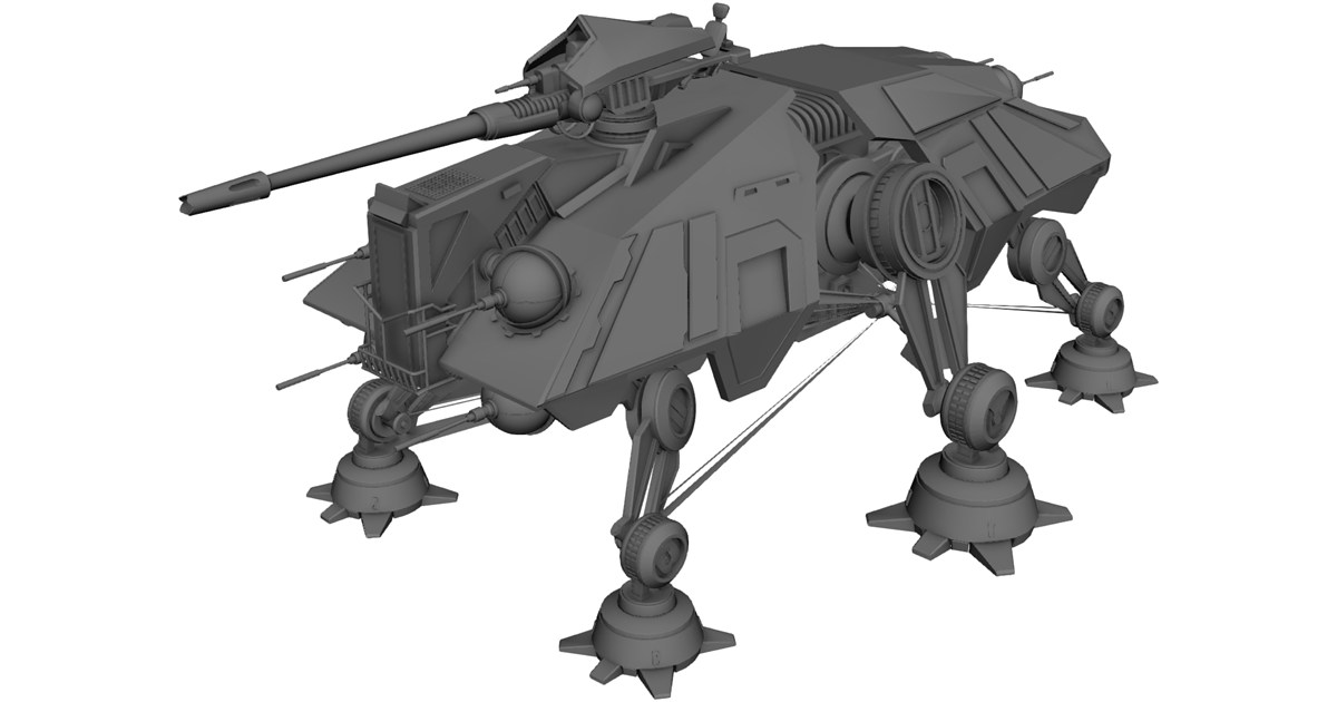 Atte Model Star Wars AT-TE Walker 3D Model - 3D CAD Browser