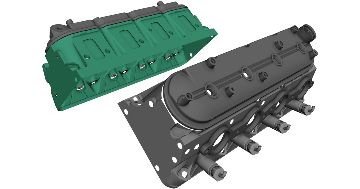 Ls Cad Model Chevrolet LS Engine Heads CAD Model - 3D CAD Browser