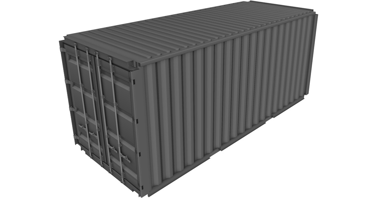 Shipping Container ISO 20ft CAD Model - 3D CAD Browser