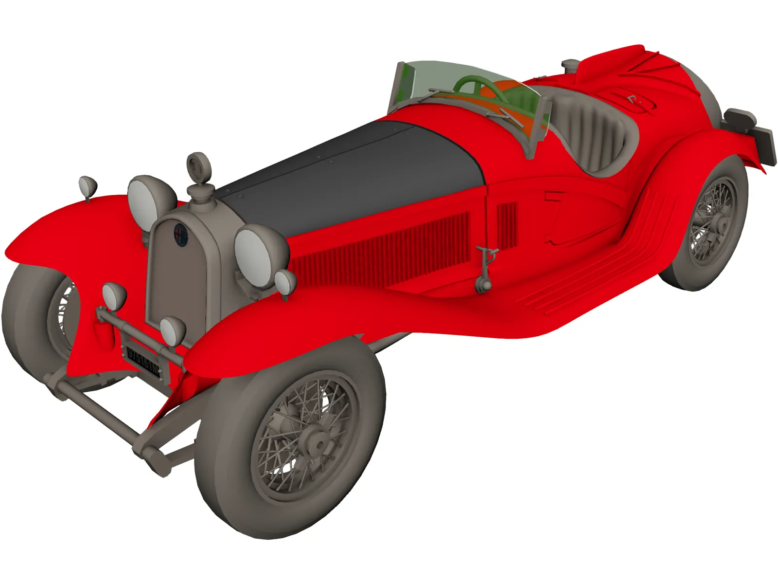 Alfa Romeo 2300 Touring (1932) 3D Model