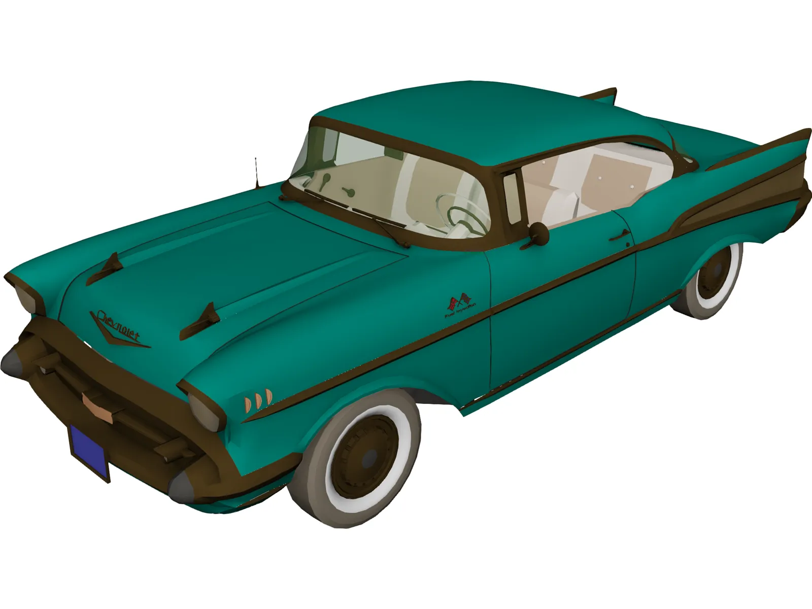 Chevrolet BelAir Sport Coupe (1957) 3D Model