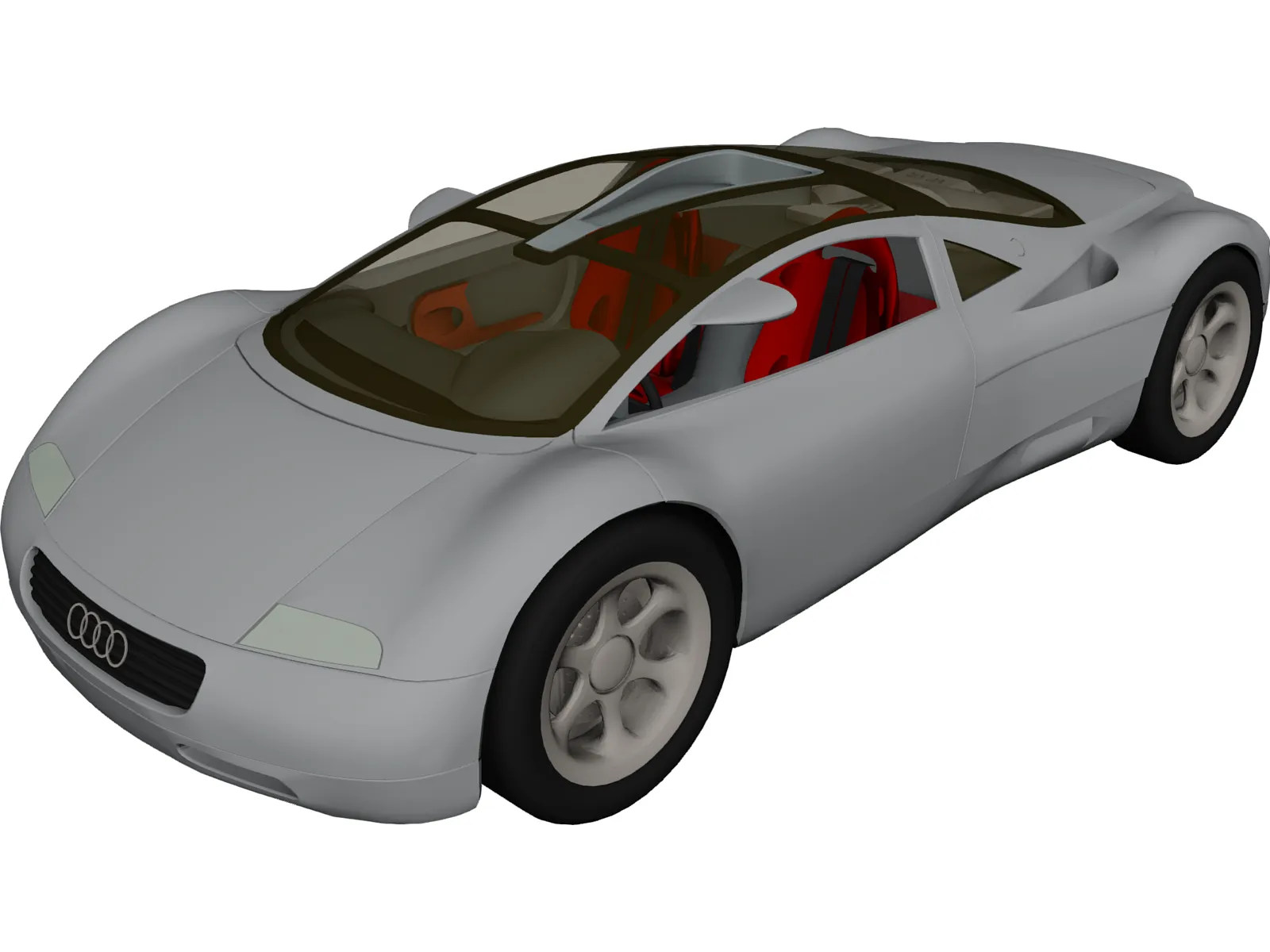 Audi Avus Quattro Concept (1991) 3D Model