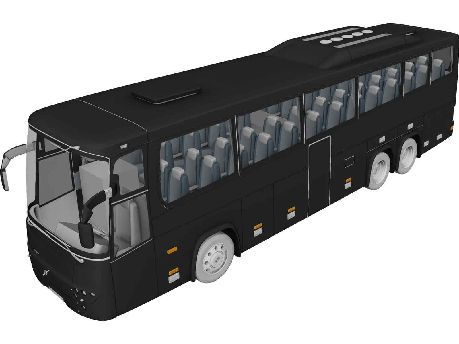 Volvo 9900 Bus 3D Model