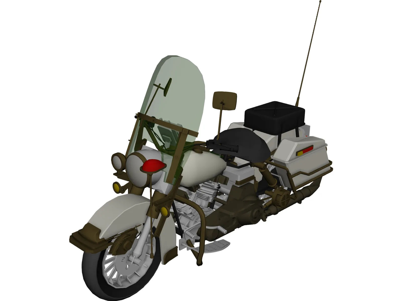 Harley-Davidson Police 3D Model