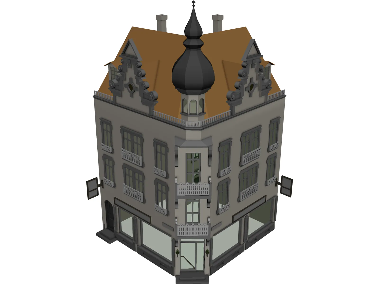 Town House 3D Model