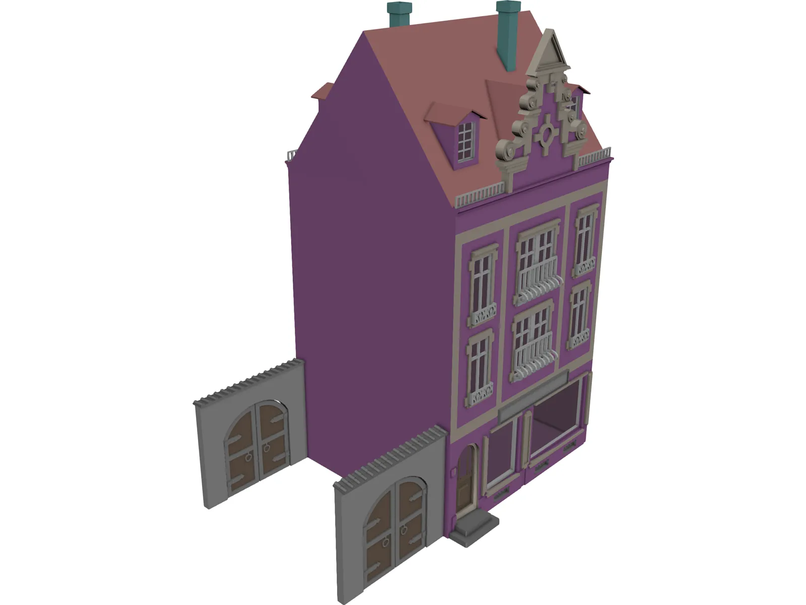 Town House 3D Model