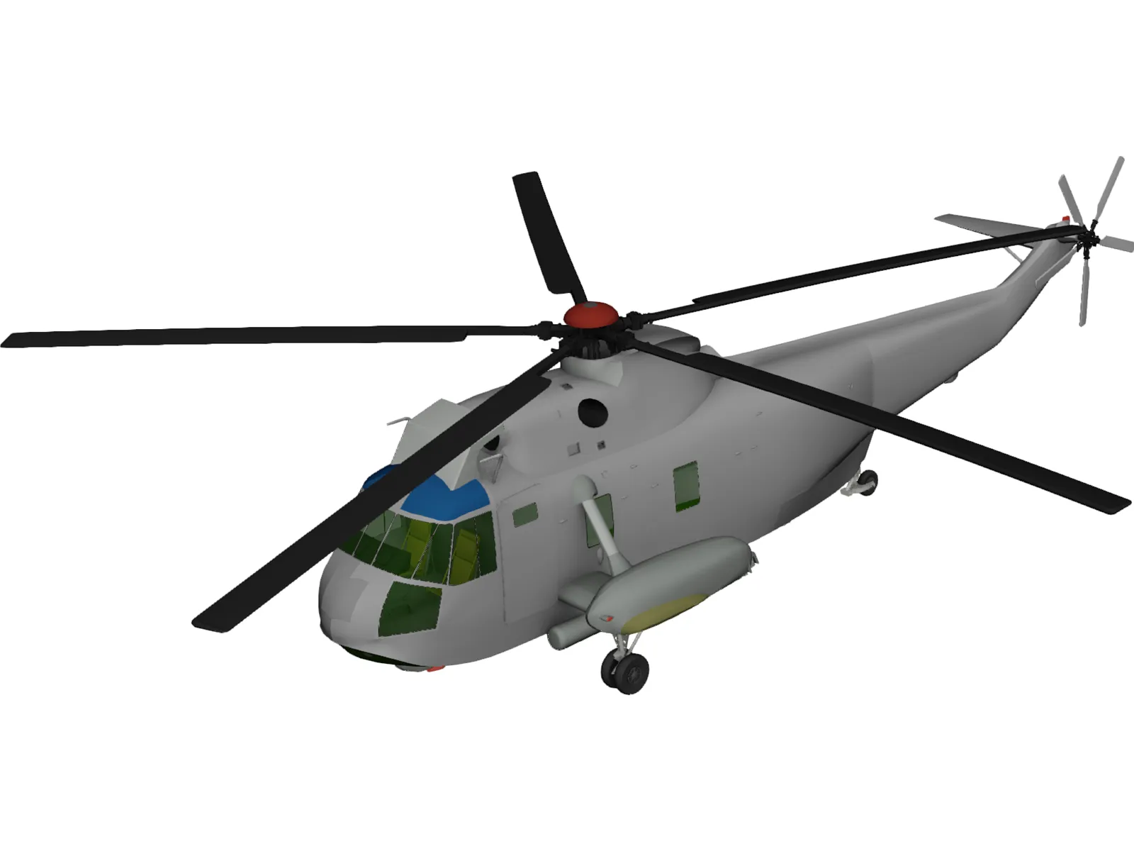 Sikorsky SH-3H Sea King Navy 3D Model