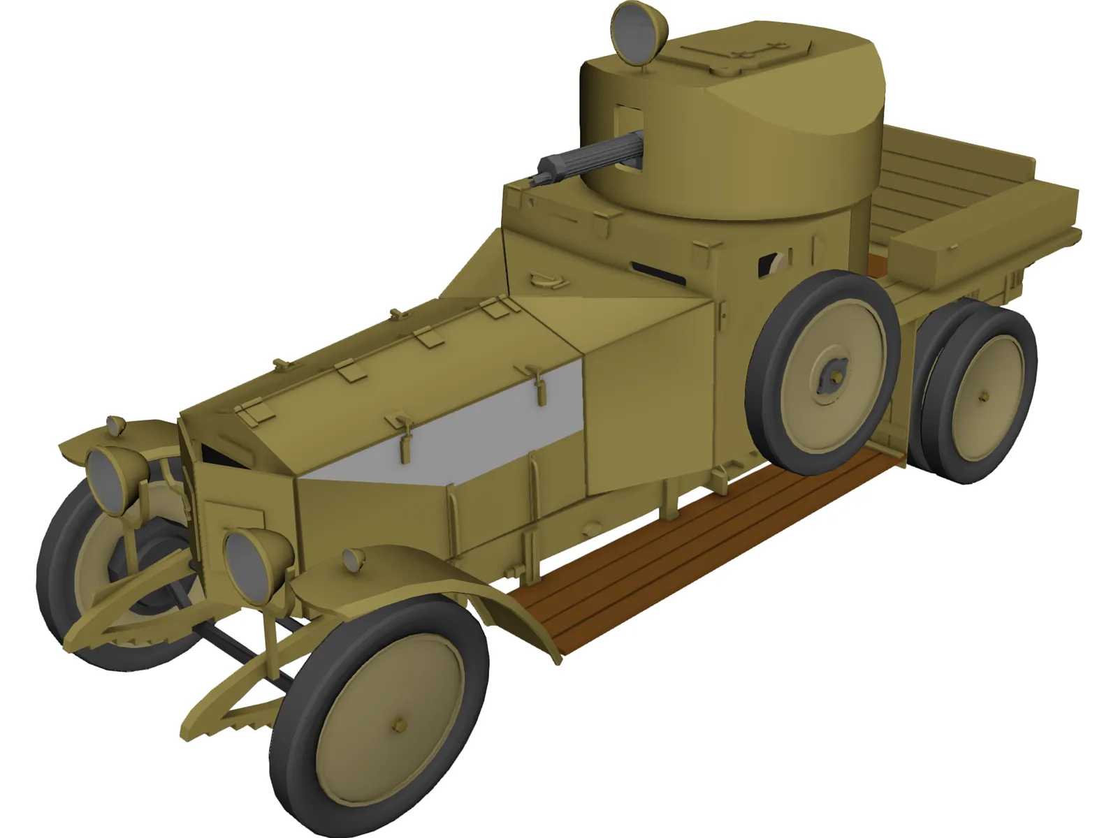 Rolls Royce Mk I (1941) 3D Model