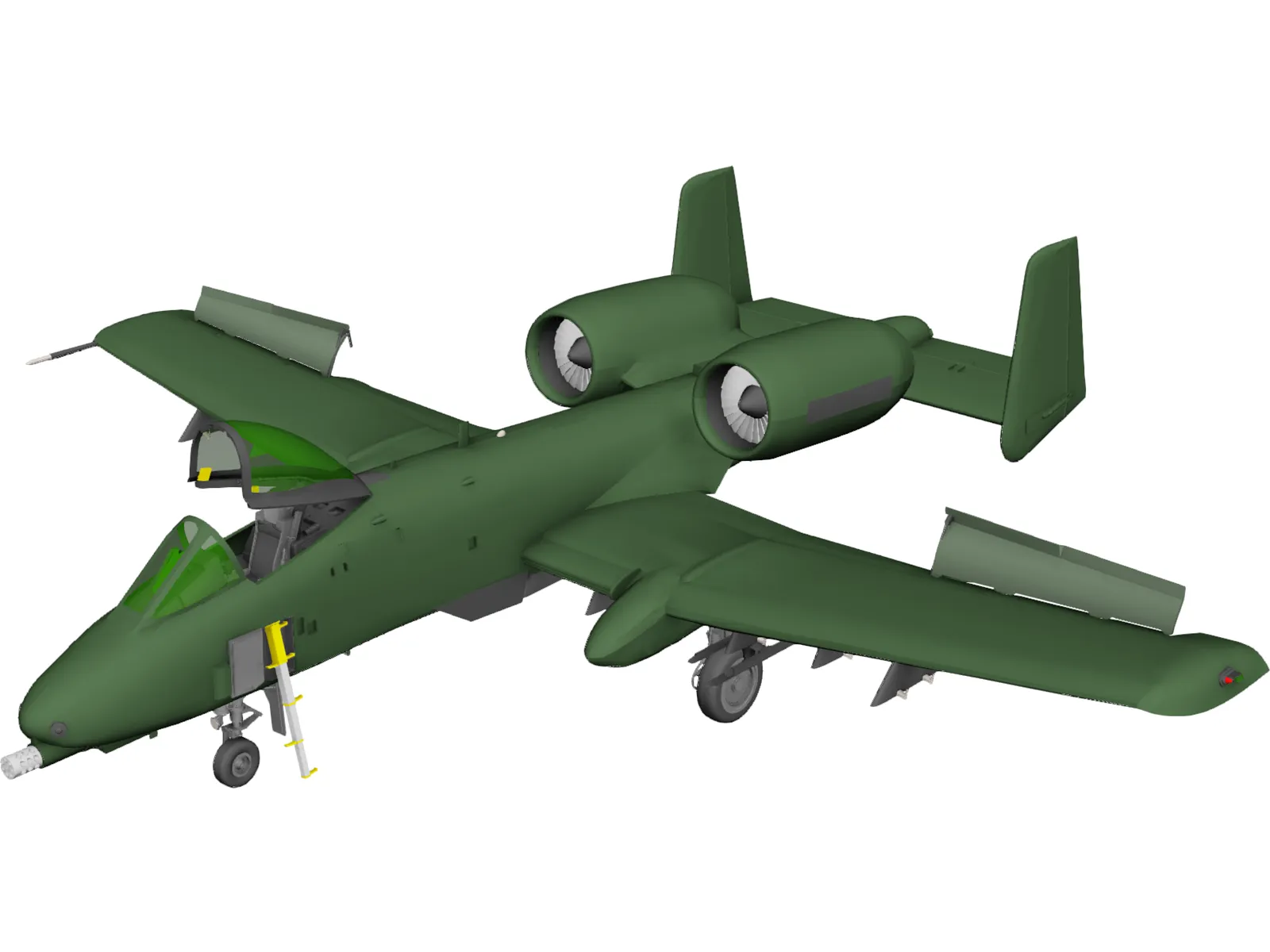 A-10 Thunderbolt II 3D Model