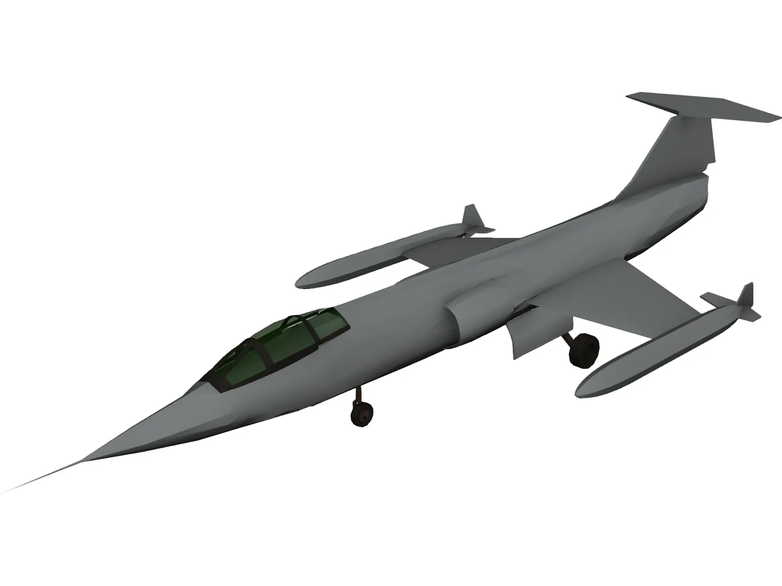 Lockheed F-104 Starfighter 3D Model