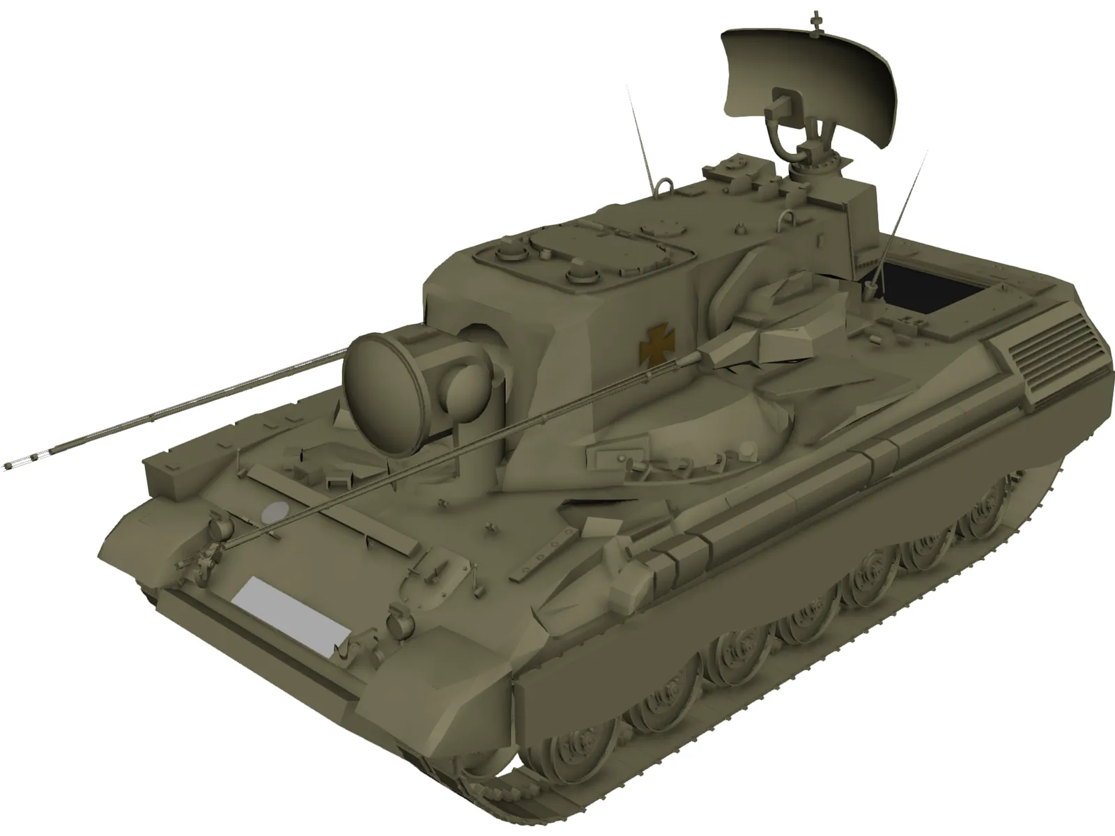 Flackpanzer Gepard 3D Model