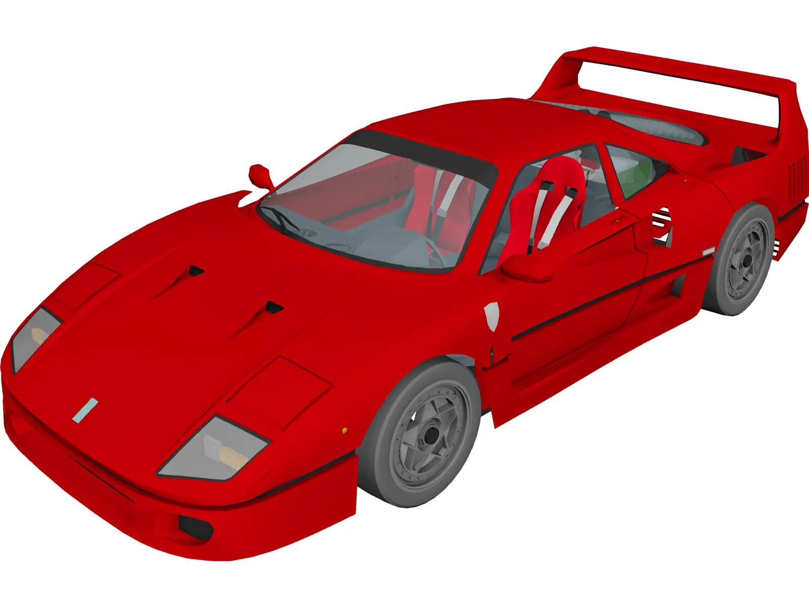 Ferrari F40 (1987) 3D Model