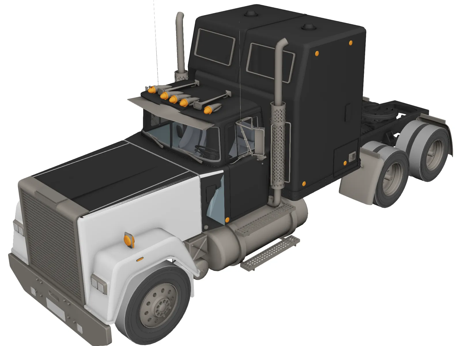 Mack Rainbow 3D Model