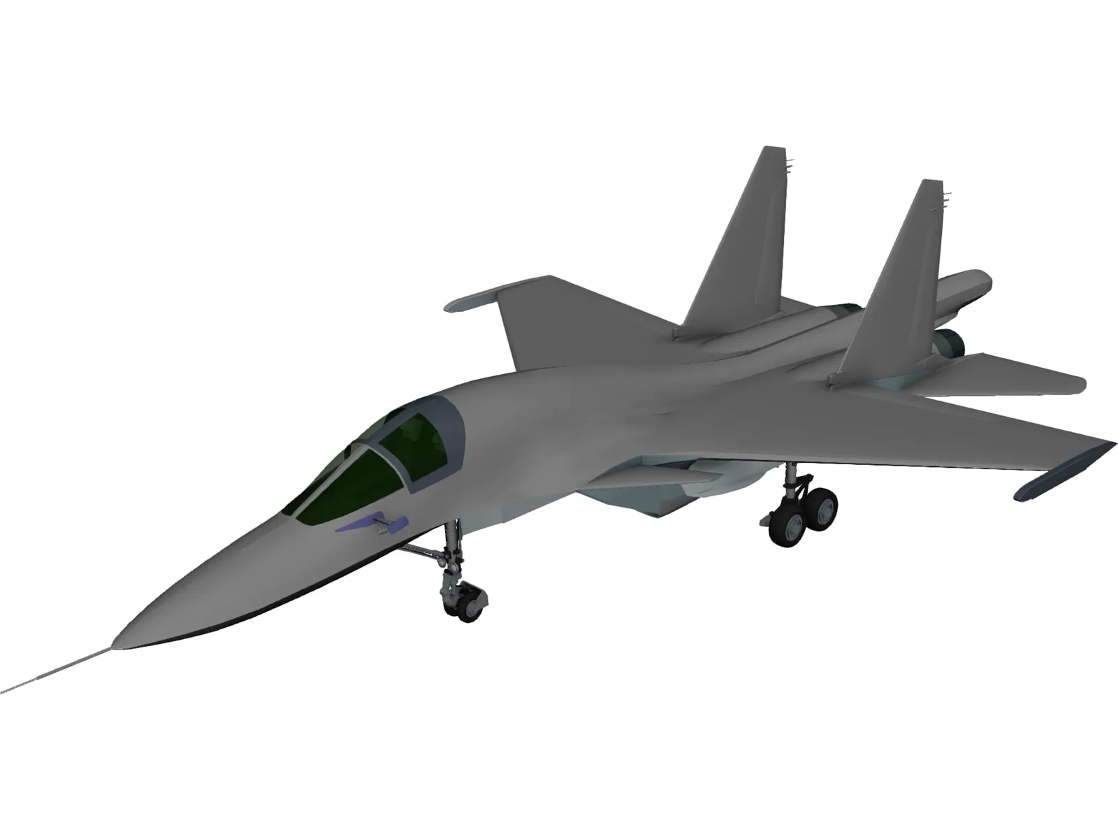 Sukhoi Su-34 Fullback 3D Model