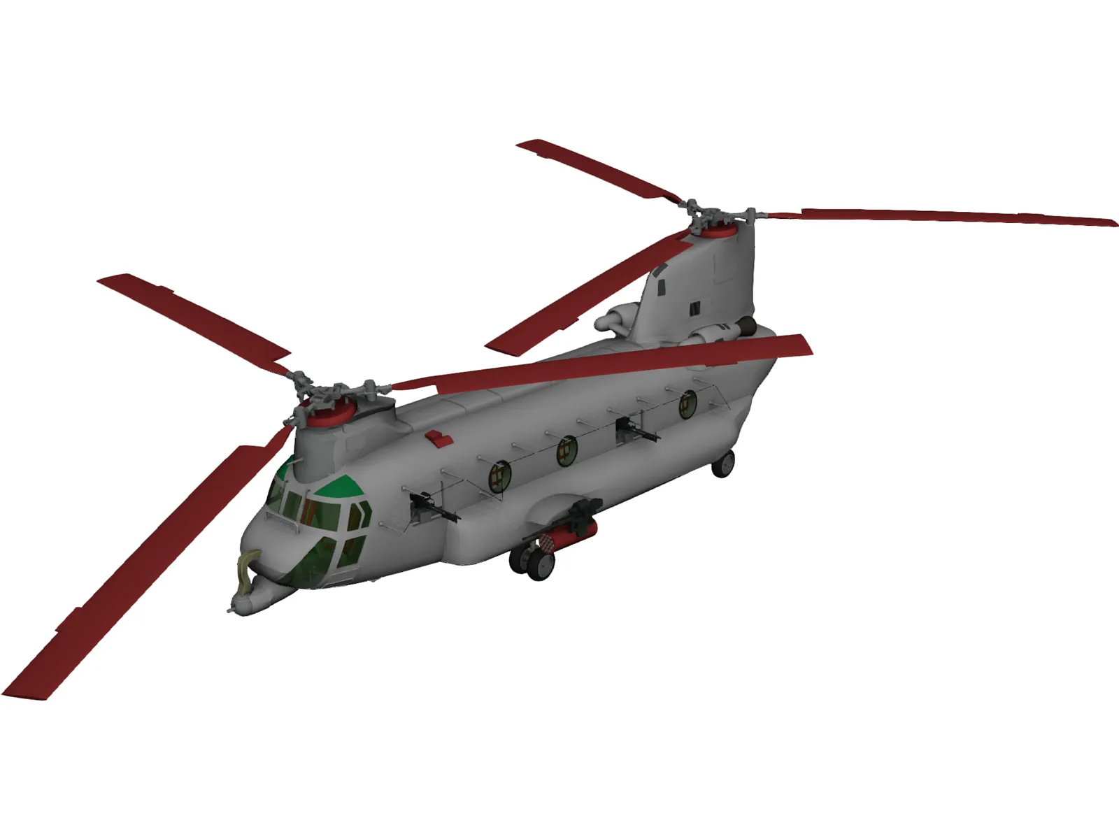 Boeing ACH-47 Chinook 3D Model