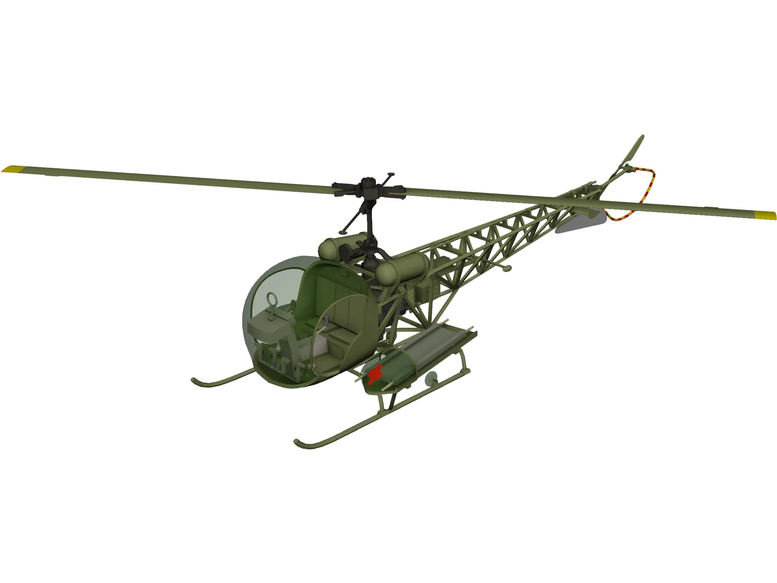 Bell H13 3D Model