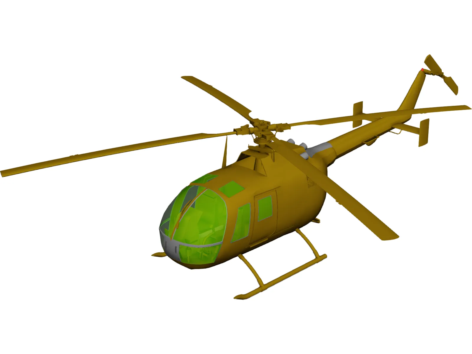 MBB BO 105 3D Model