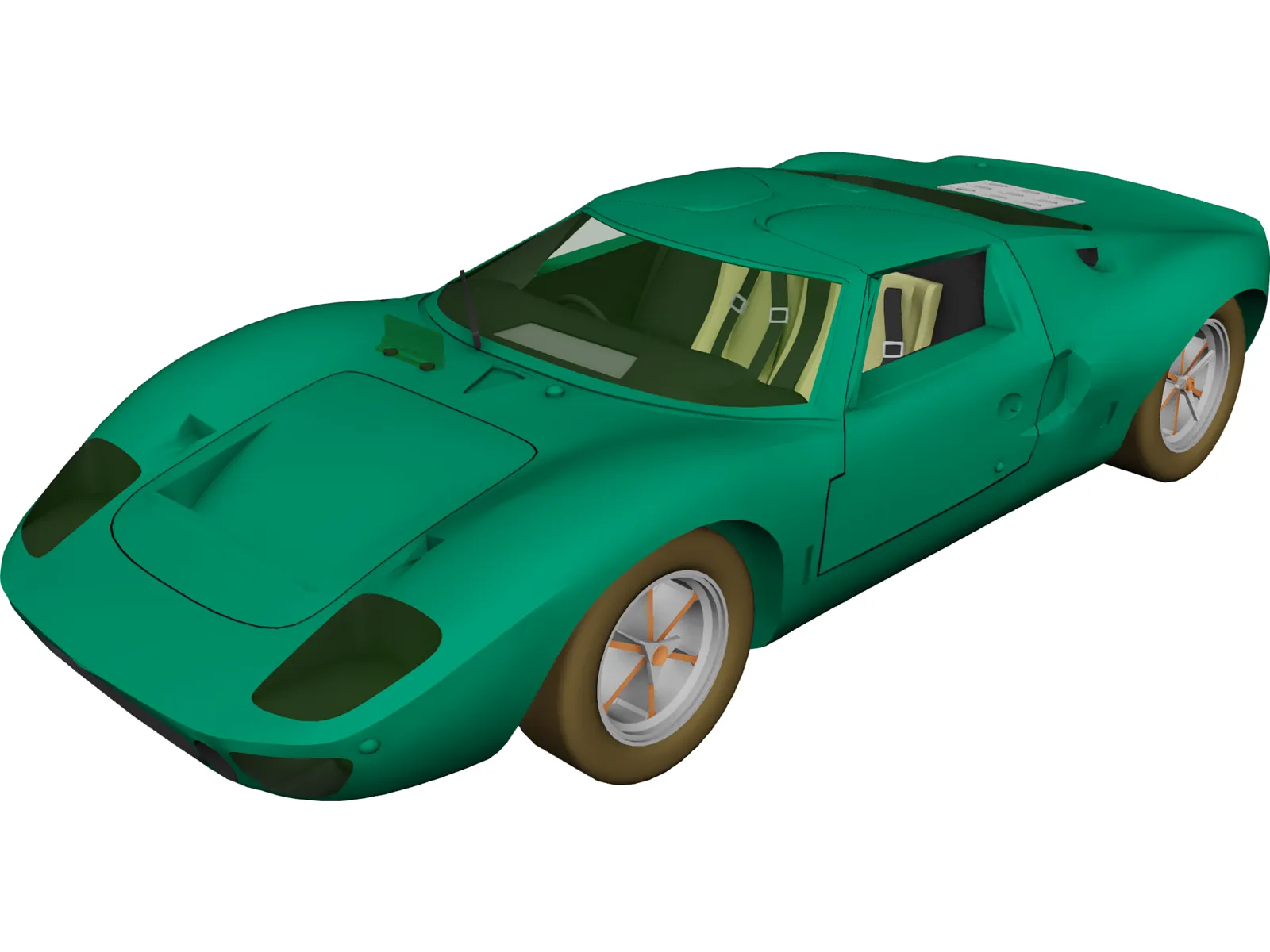 Ford GT40 (1965) 3D Model