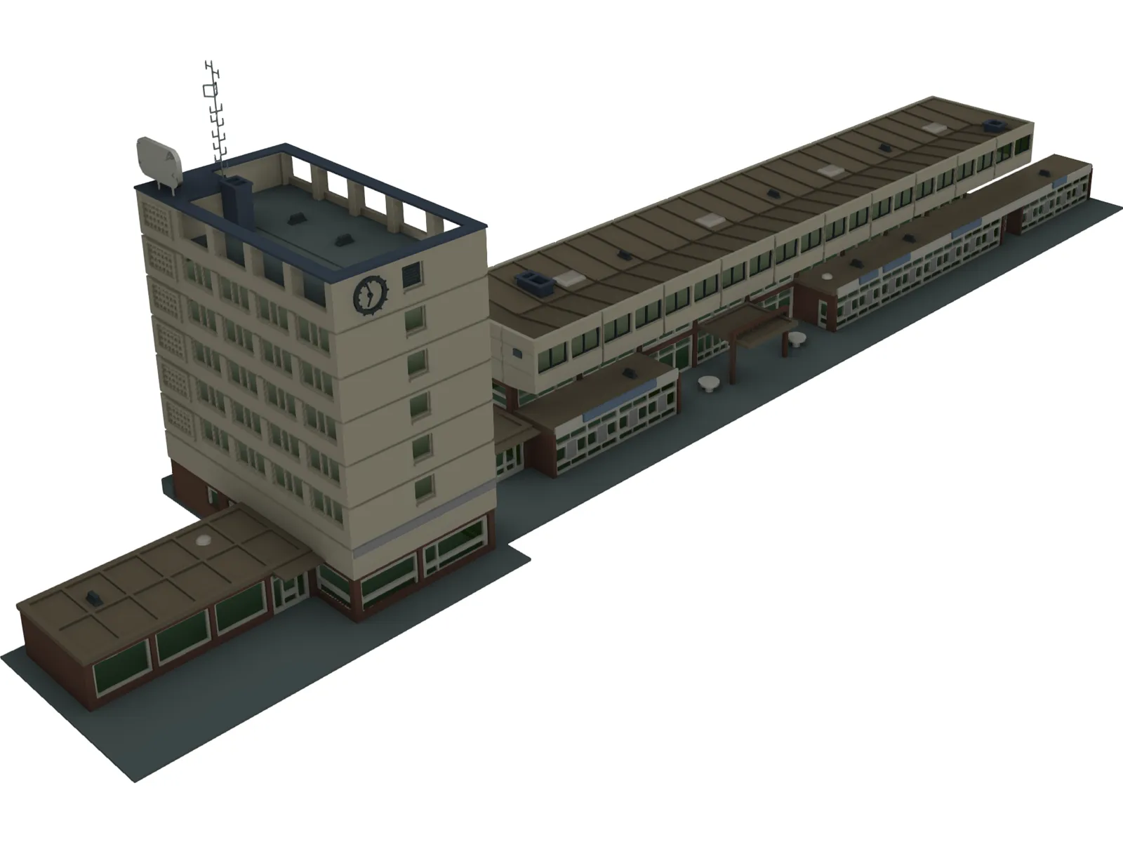 Station Kehl 3D Model