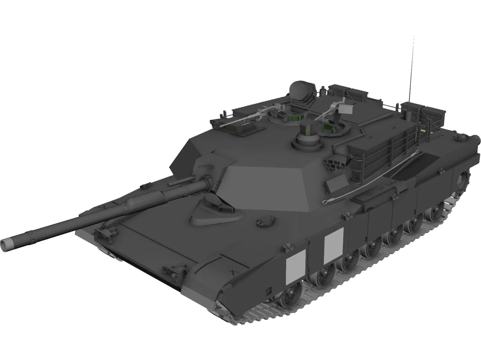 M1A2 Abrams 3D Model