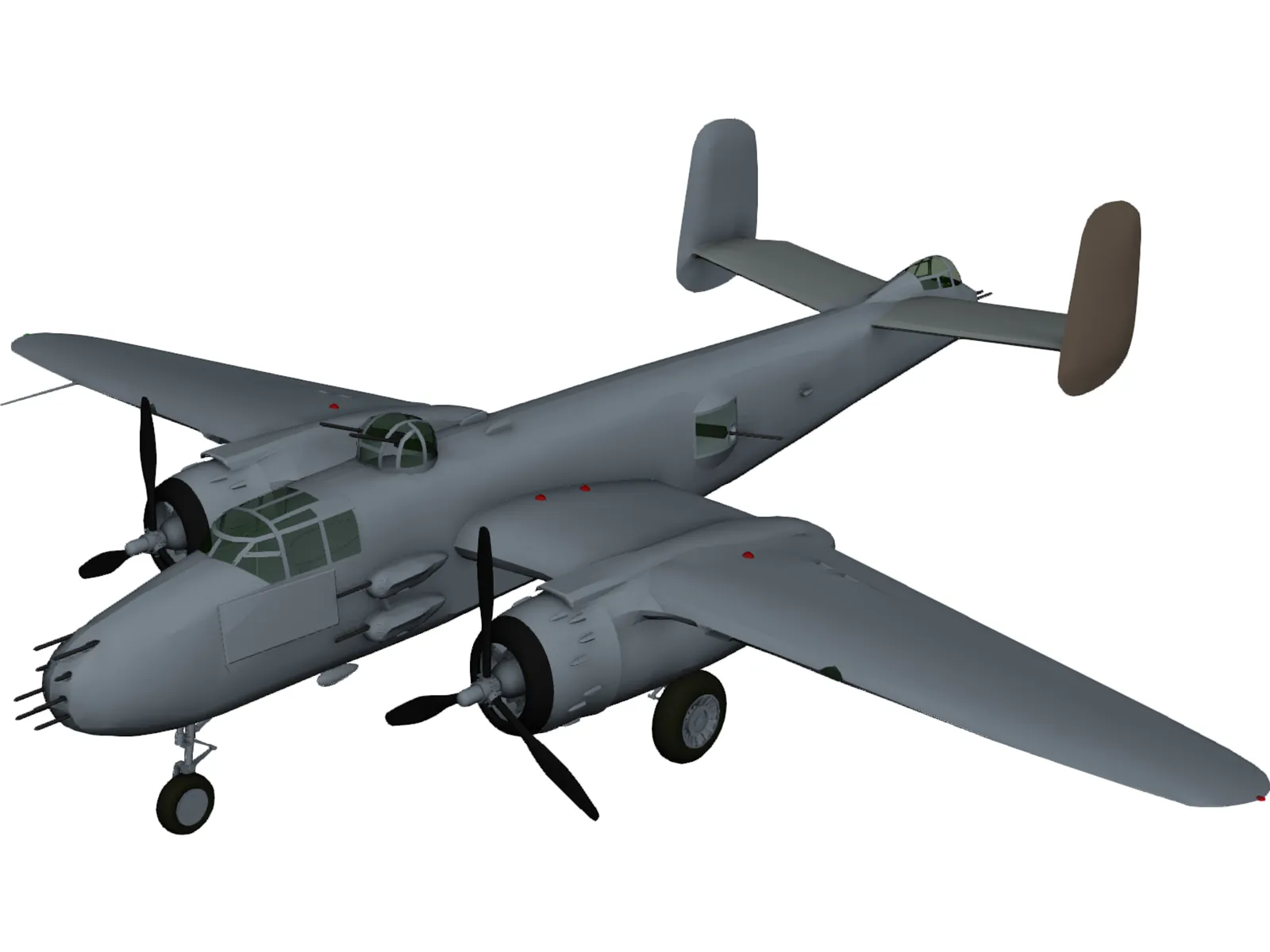 North American B-25J Mitchell 3D Model