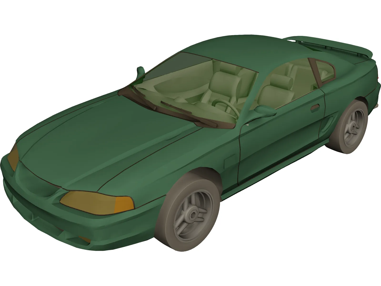 Ford Mustang GT (1994) 3D Model