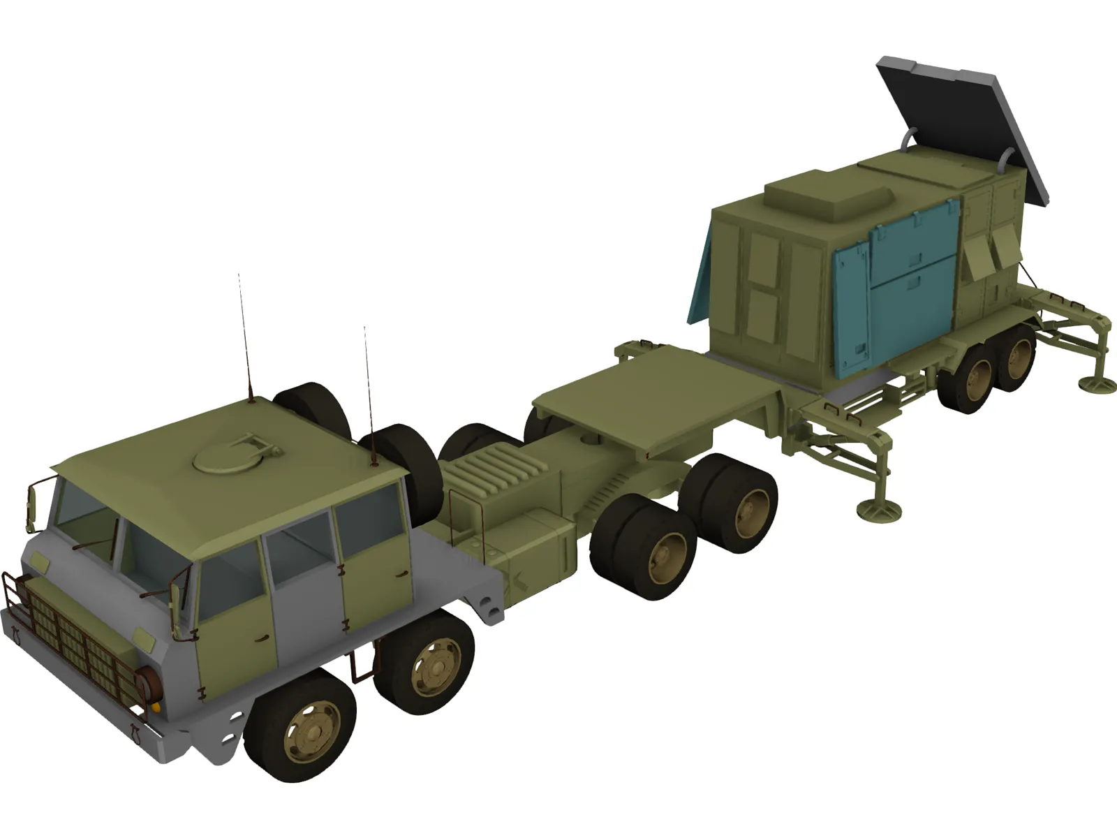 Patriot Radar 3D Model