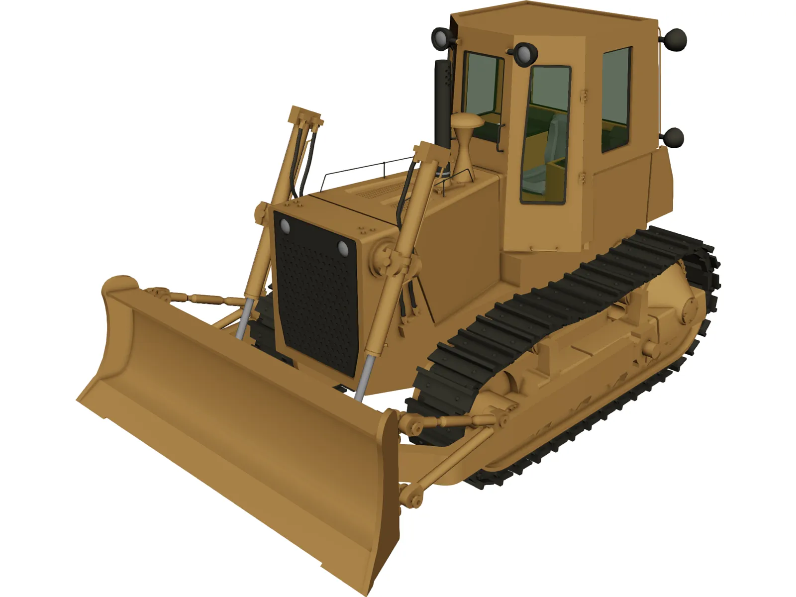 Bulldozer Fiat FD14-E 3D Model