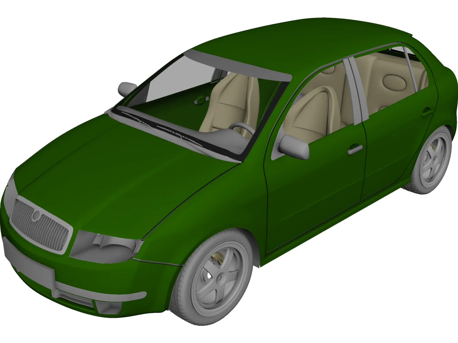 Skoda Fabia 3D Model