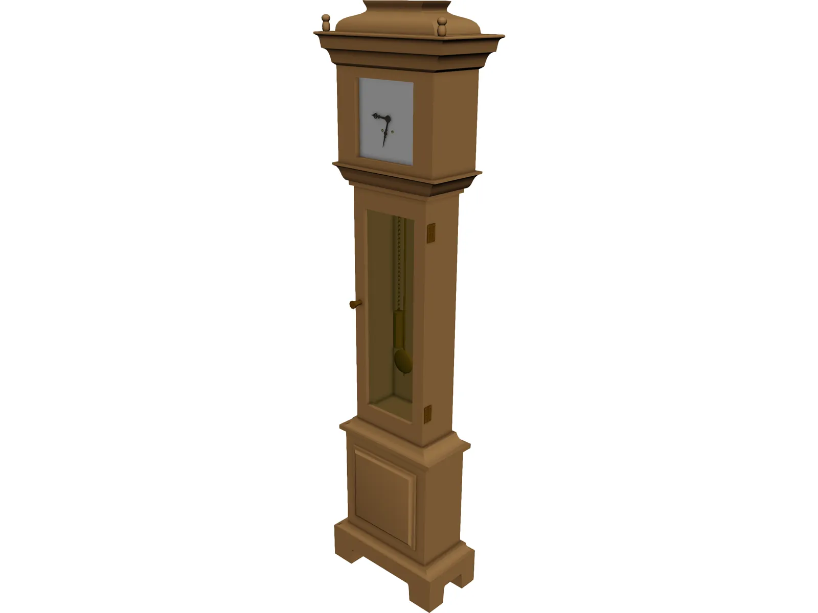 Clock Grandfather 3D Model