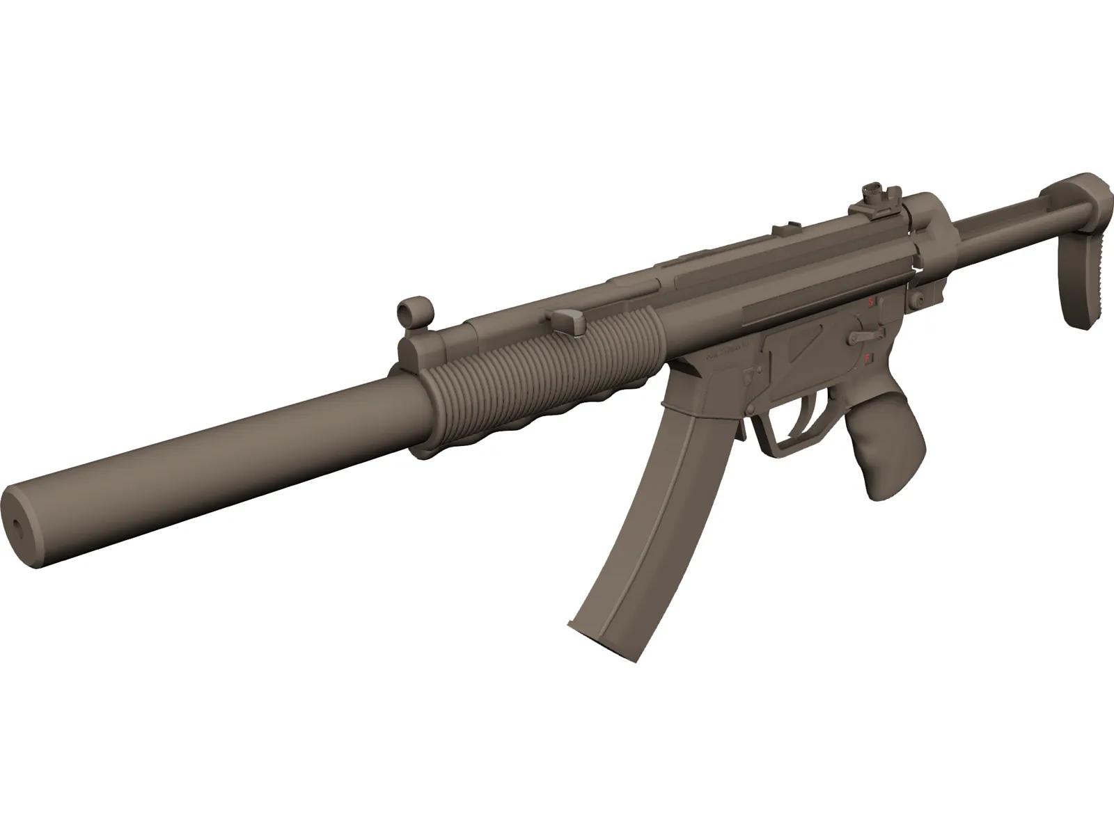 Heckler And Koch MP5 3D Model