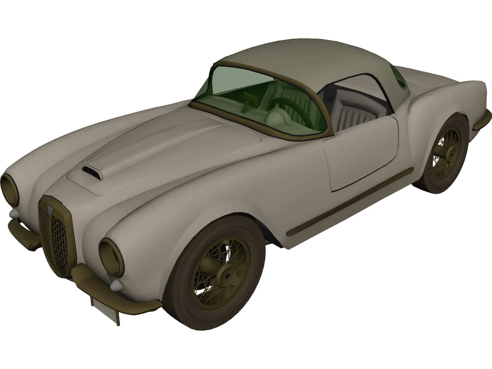 Lancia Aurelia B24 Spider (1955) 3D Model