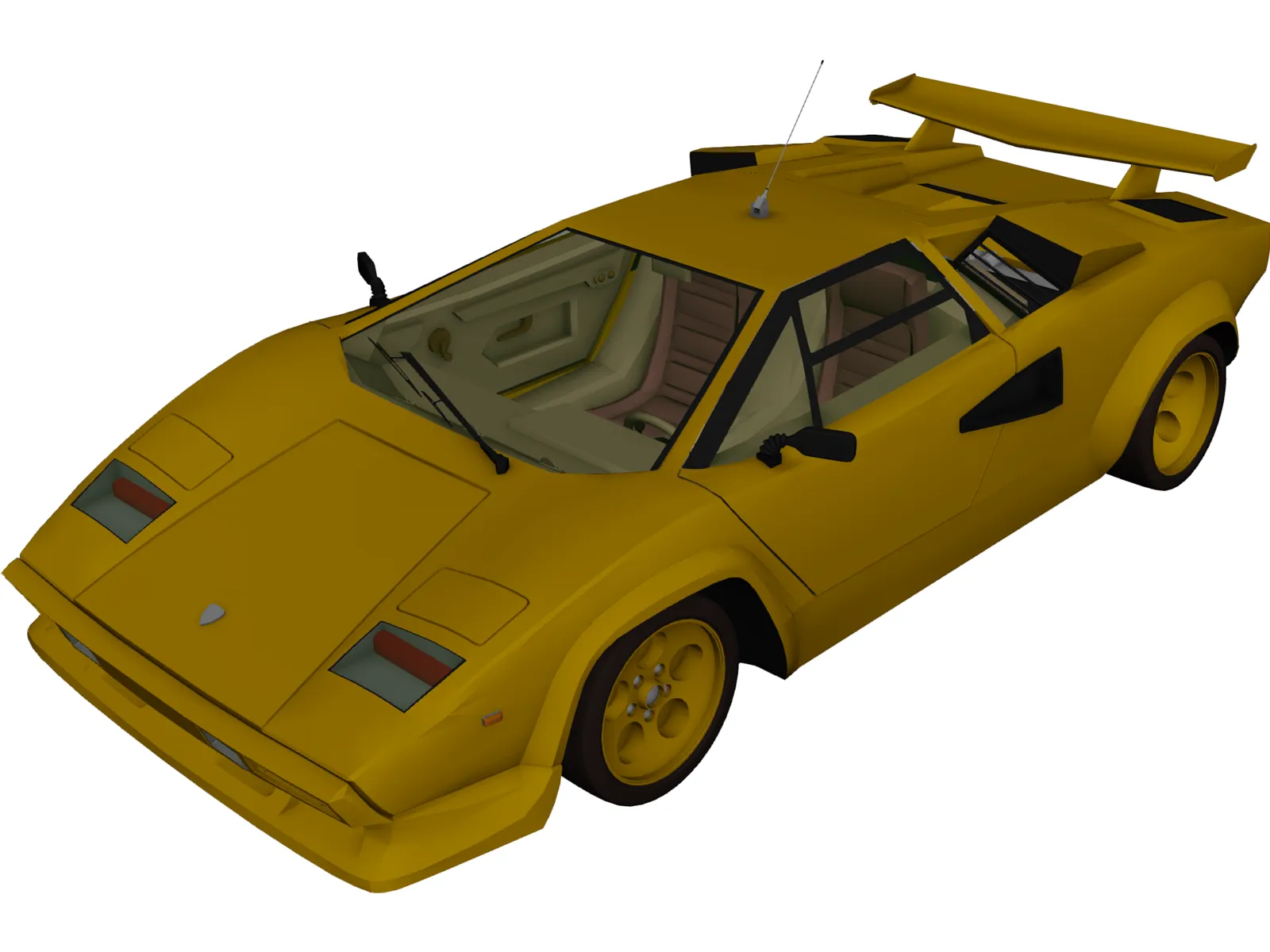 Lamborghini Countach (1978) 3D Model