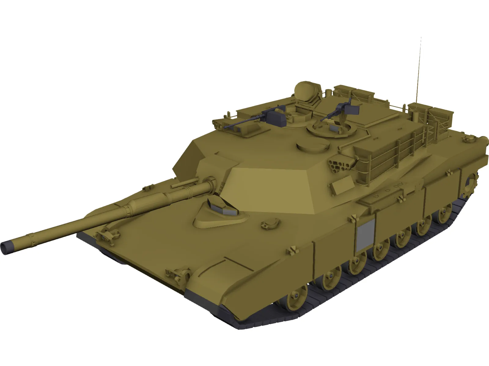 M1A1 Abrams 3D Model