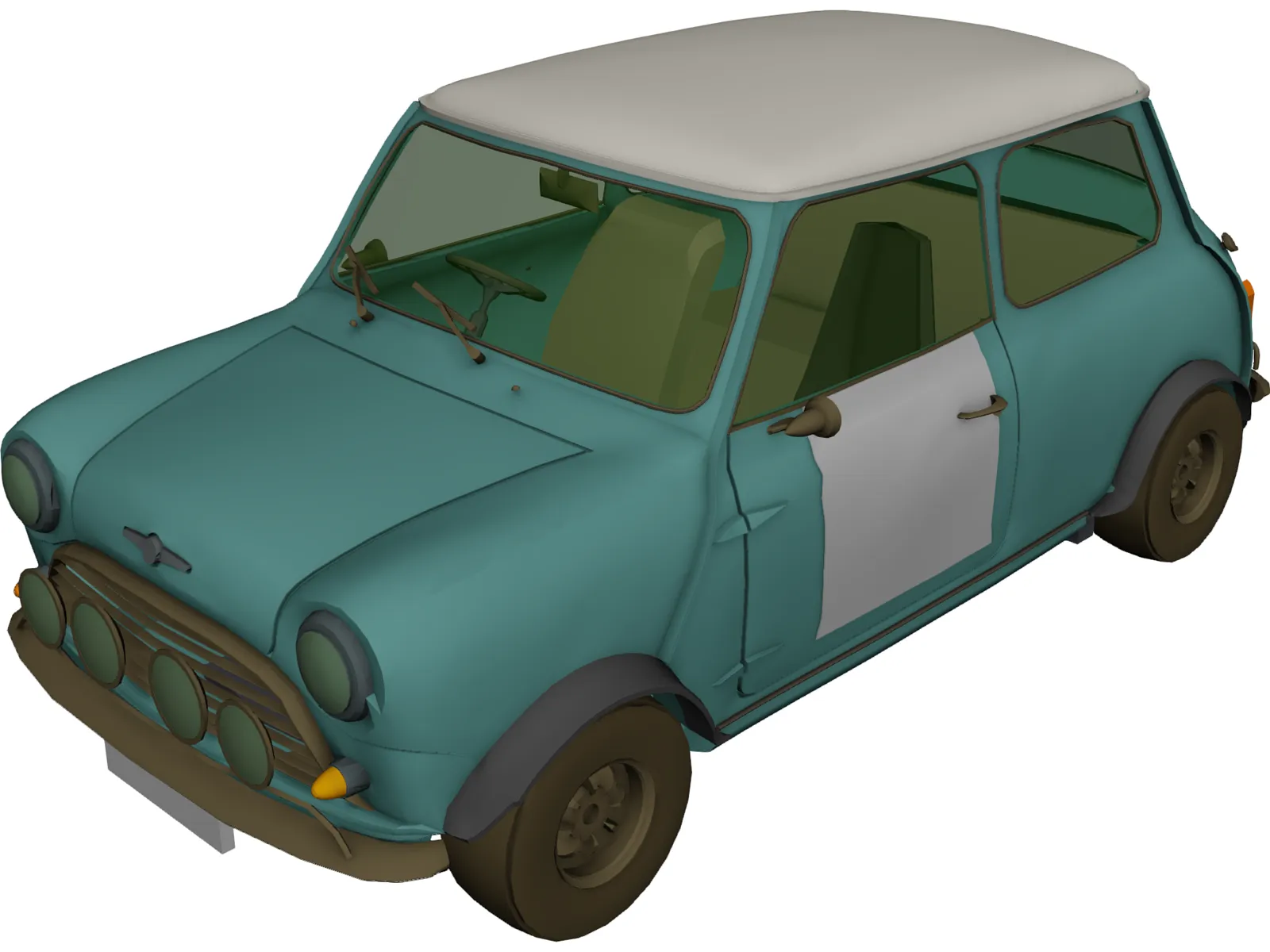 Mini Cooper S (1964) 3D Model