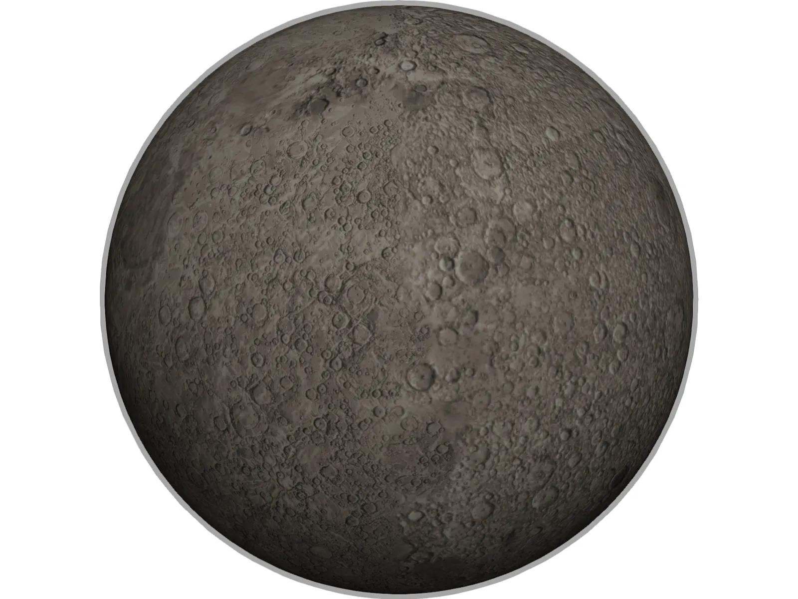 Planet Mercury 3D Model