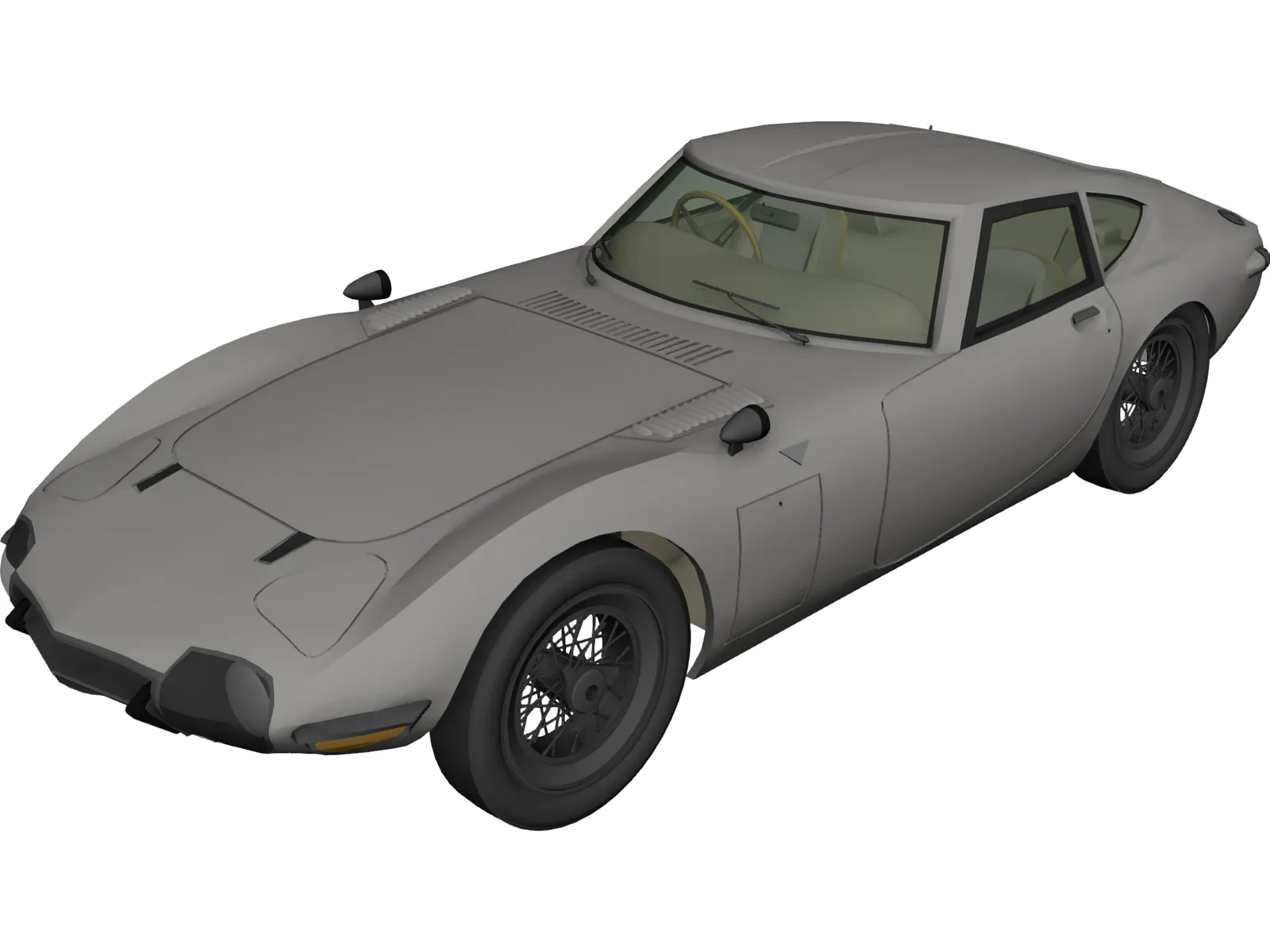 Toyota 2000GT (1967) 3D Model