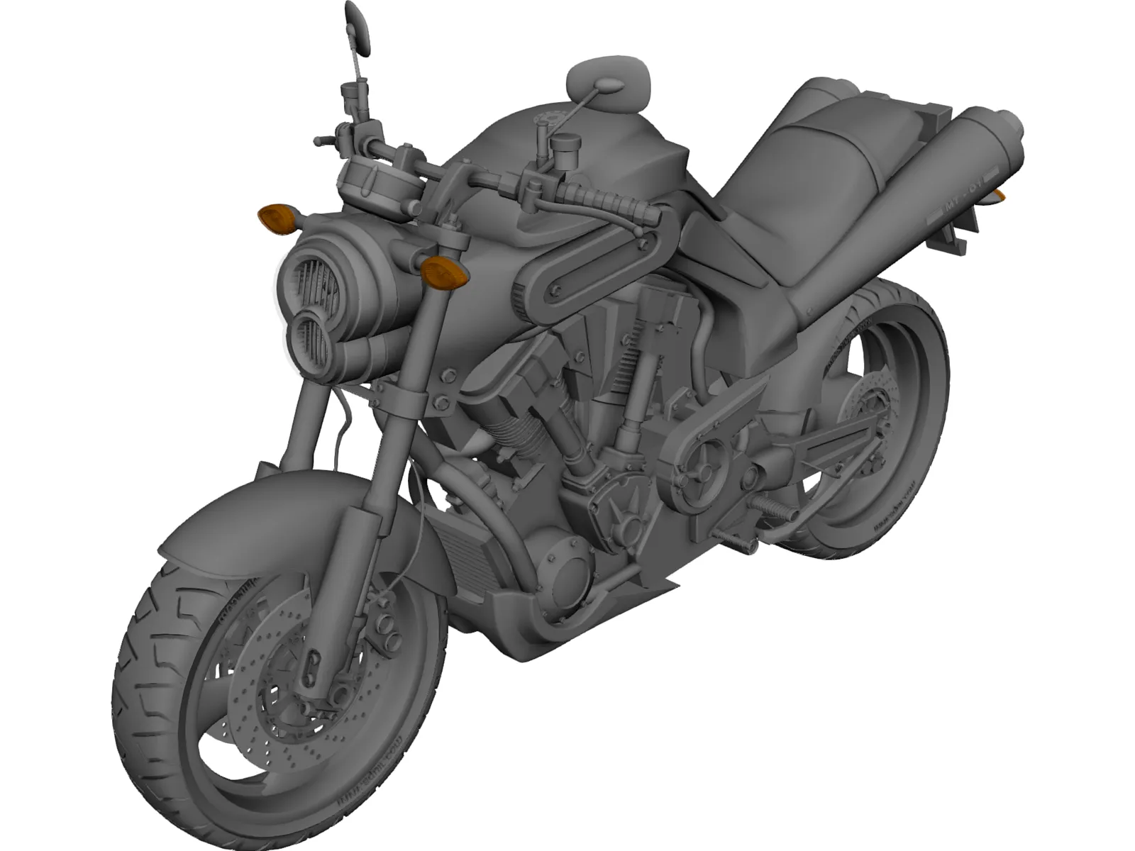 Yamaha MT-01 3D Model