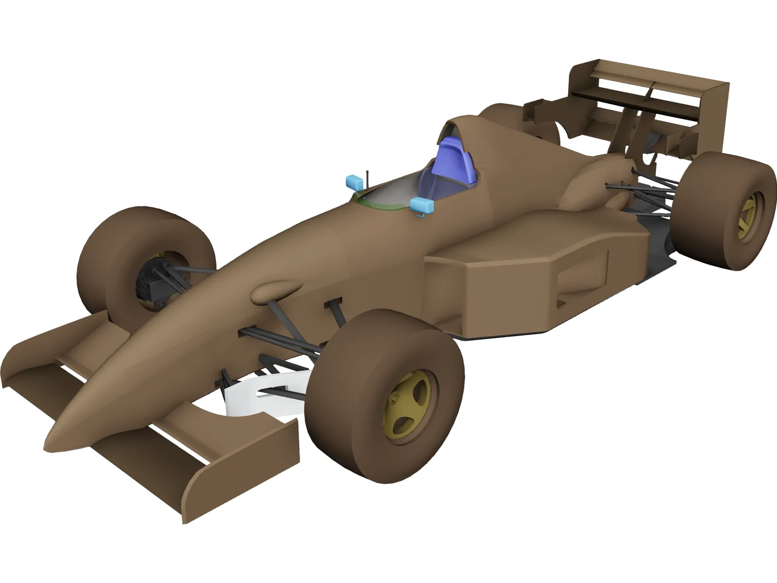 F1 Tyrrell Yamaha 3D Model (1994) 3DCADBrowser