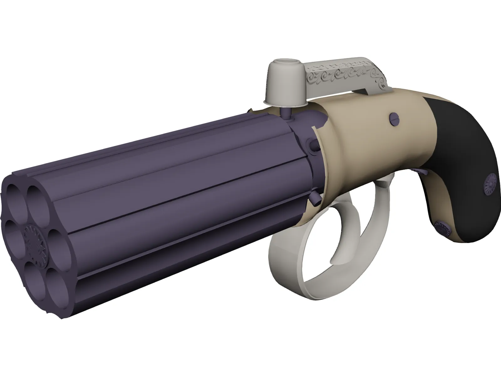 Pepperbox 45 3D Model