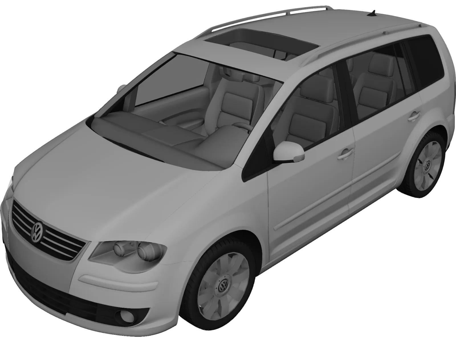 Volkswagen Touran (2007) 3D Model