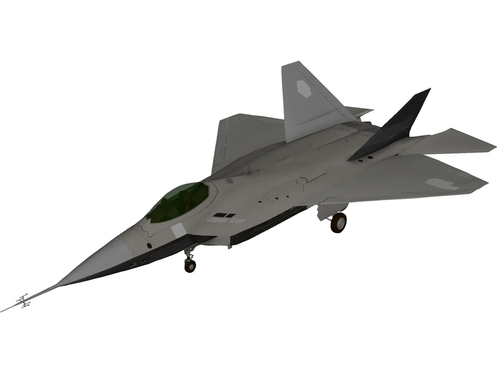 YF-22 Lightning 3D Model