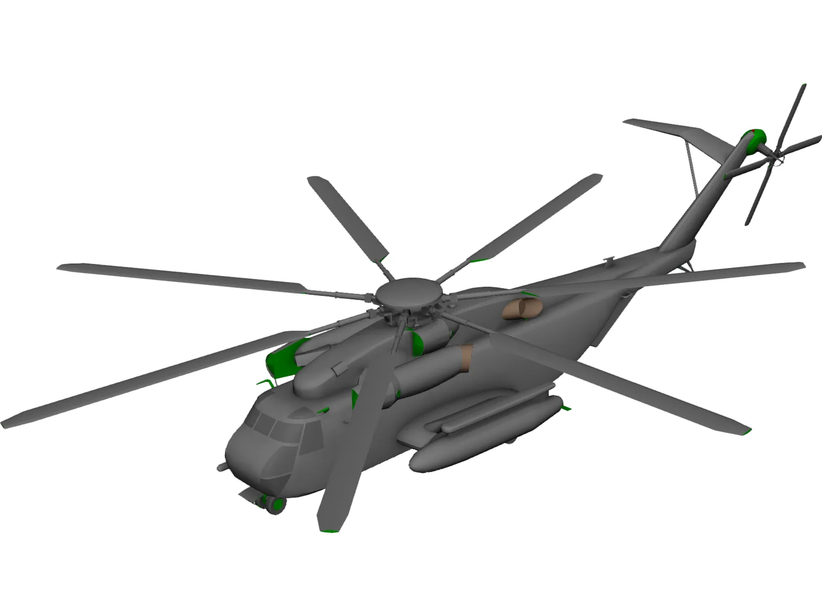 Sikorsky CH-53E Super Stallion 3D Model