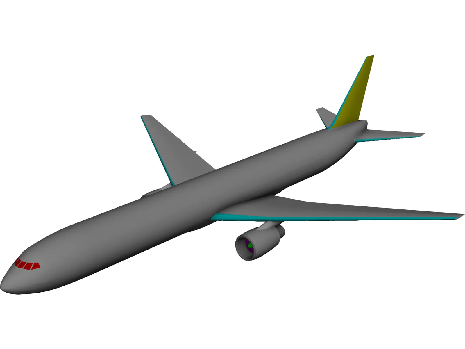 Boeing 767-300 3D Model