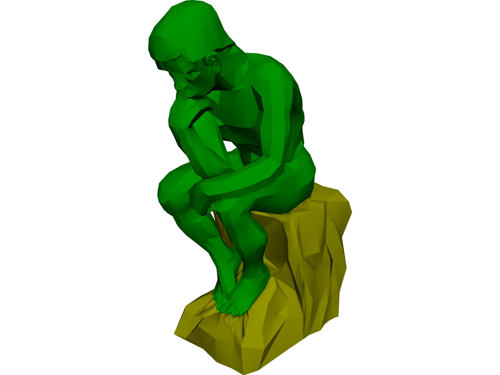 Thinker 3D Model