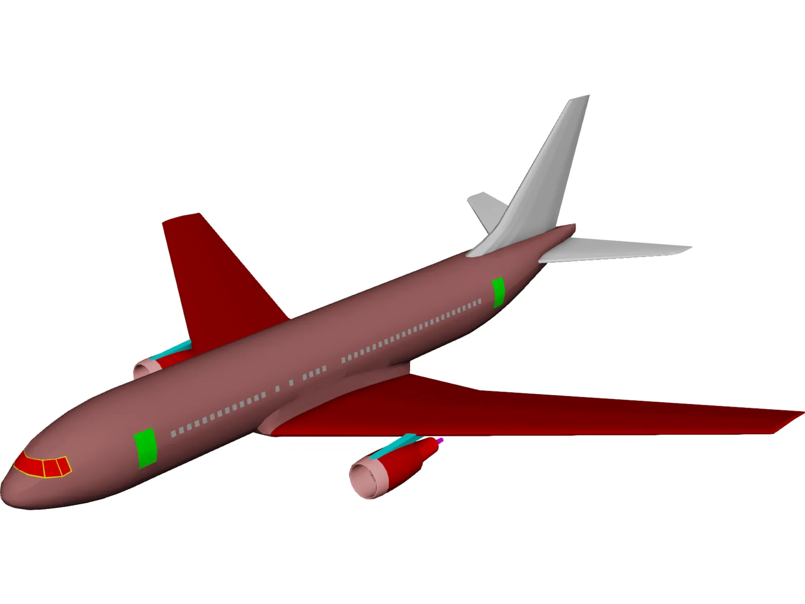 Boeing 767-200 3D Model