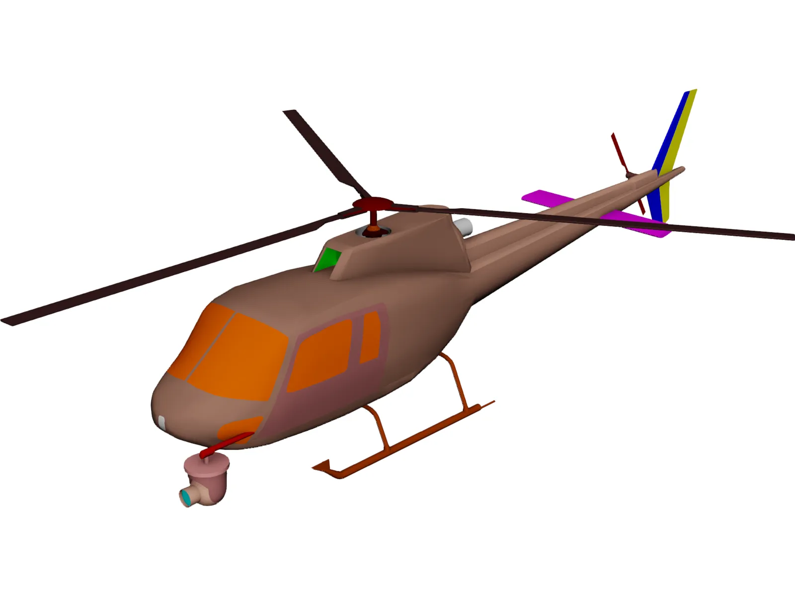 Eurocopter AS-350 Ecureuil 3D Model