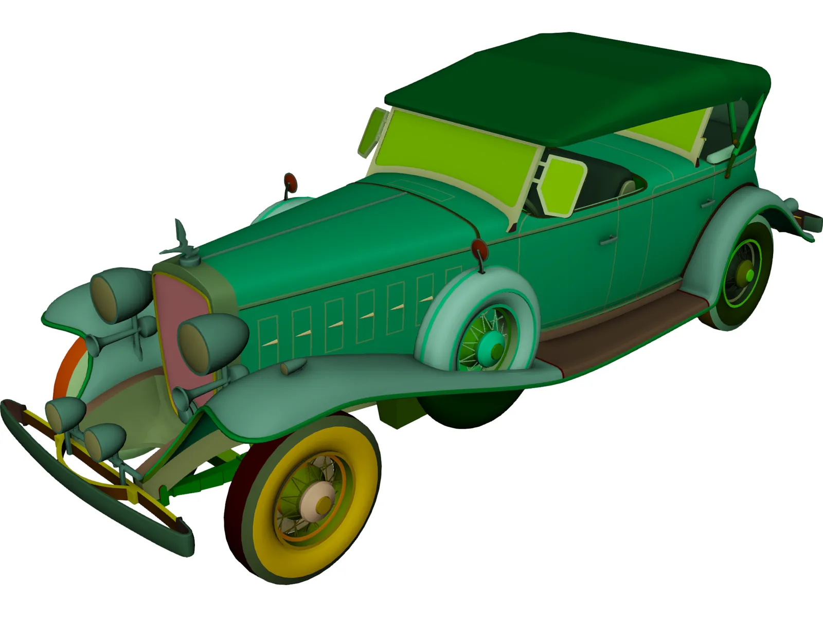 Cadillac V16M (1932) 3D Model