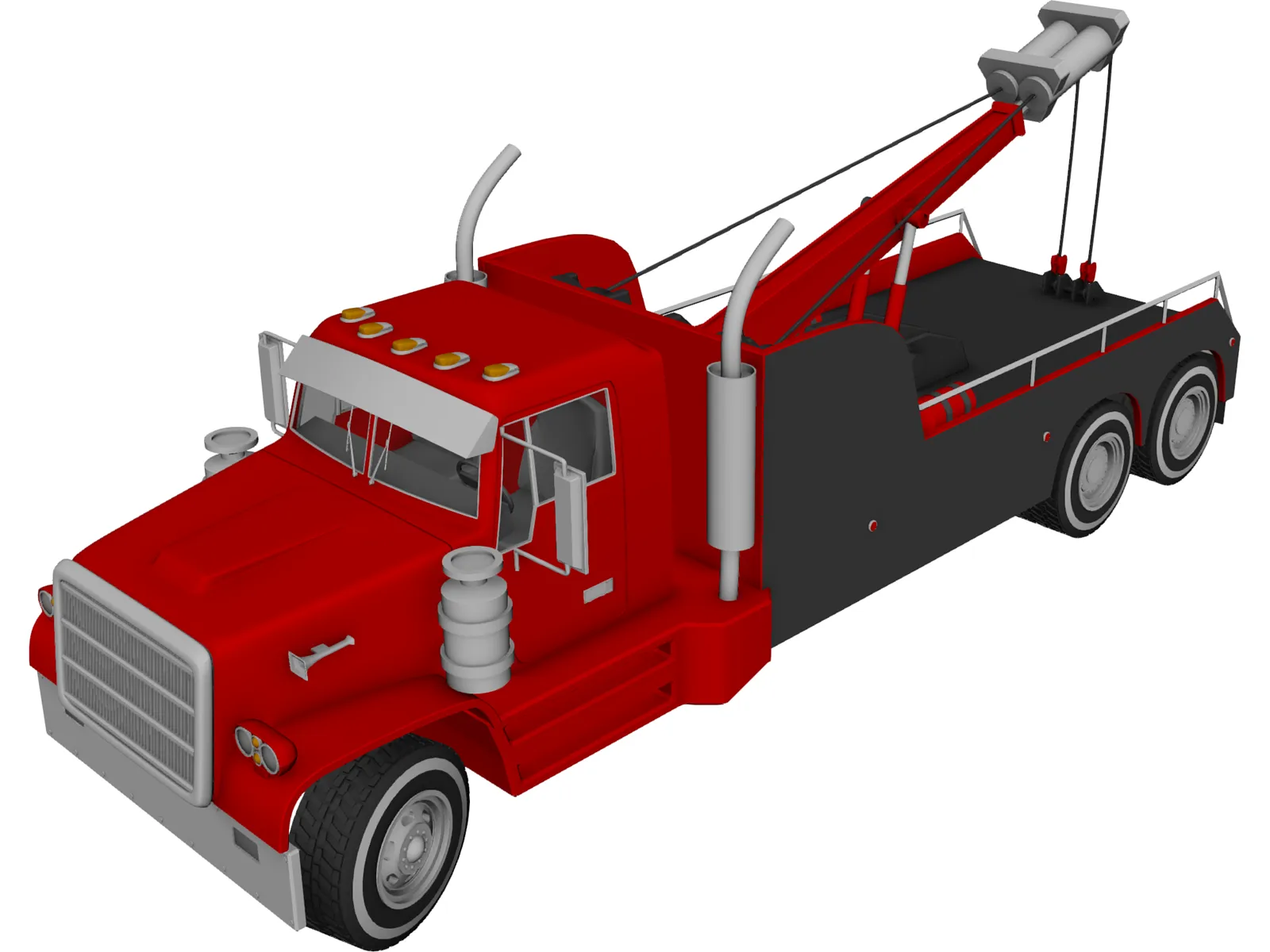 Tow Truck 3D Model